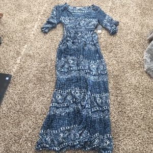 Blue maxi dress